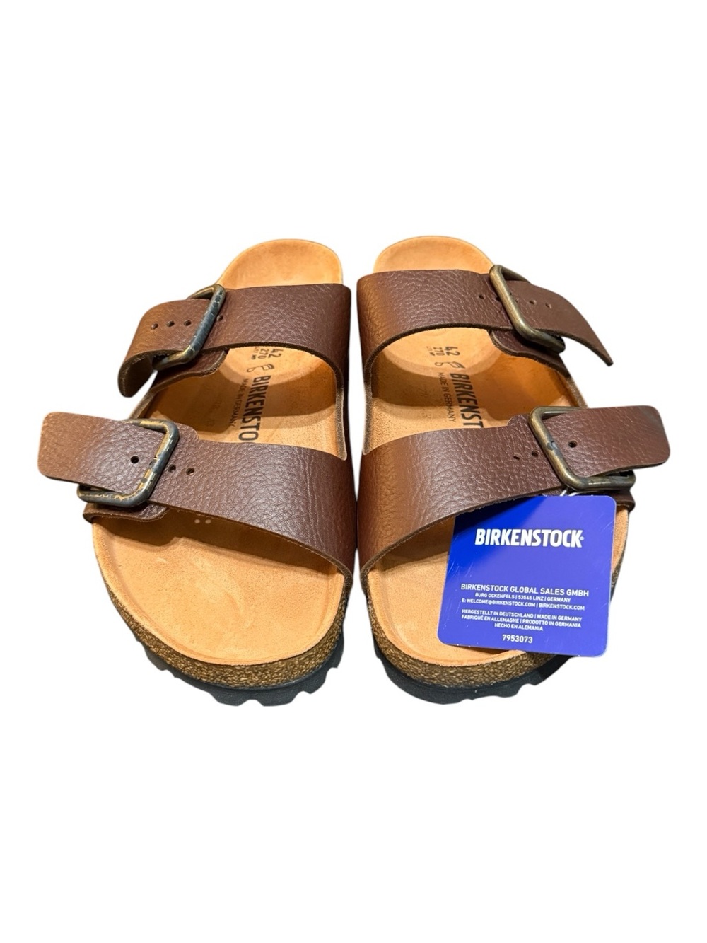 Birkenstock Arizona Wire Buckle Vintage Wood Roast Sandals EU 42 Regular Fit NIB